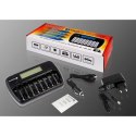 EVERACTIVE ŁADOWARKA PROCESOROWA AAA/AA, 8 W PEŁNI NIEZALEŻNYCH KANAŁÓW, ŁADOWANIE, ODŚWIEŻANIE, ADAPTER 12V W ZEST. NC-800 EverActive