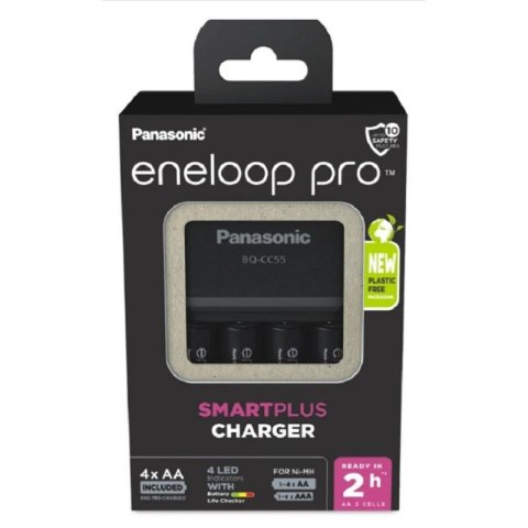 ŁADOWARKA PANASONIC SMARTPLUS + 4x AA ENELOOP PRO 2500 mAh Panasonic