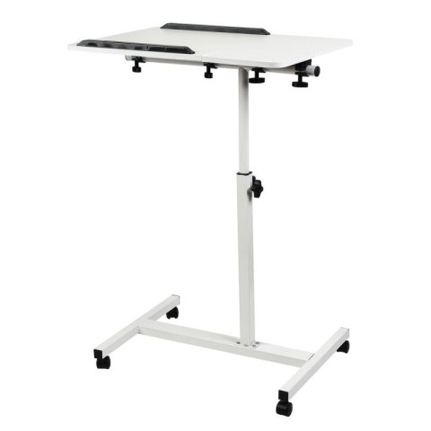 MACLEAN MOBILNE BIURKO/STAND NA LAPTOP, BIAŁE, REGULACJA WYSOKOŚĆ 59-89CM, MAX. 30KG MC-121 W Maclean