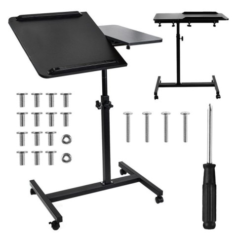 MACLEAN MOBILNE BIURKO/STAND NA LAPTOP, CZARNE, REGULACJA WYSOKOŚC 59-89CM, MAX. 30KG MC-121 B Maclean