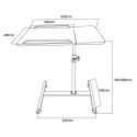 MACLEAN MOBILNE BIURKO/STAND NA LAPTOP, CZARNE, REGULACJA WYSOKOŚC 59-89CM, MAX. 30KG MC-121 B Maclean