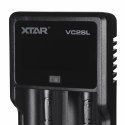 XTAR ŁADOWARKA DO AKUMULATORÓW CYLINDRYCZNYCH LI-ION / NI-MH / NI-CD 18650 VC2SL XTAR