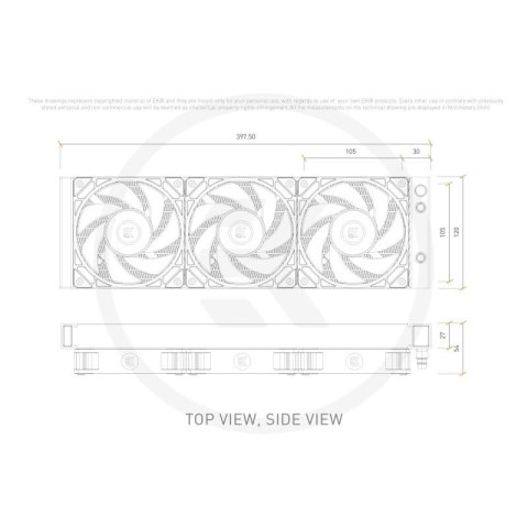 Chłodzenie wodne EK Water Blocks EK Nucleus AIO CR360 Dark, CPU EK Water Blocks