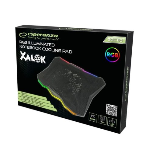 ESPERANZA PODSTAWKA CHŁODZĄCA GAMING RGB XALOK EGC110 Esperanza