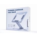 GEMBIRD SKŁADANA PODSTAWKA POD NOTEBOOKA 15,6" SREBRNA Gembird