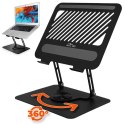 MEDIA-TECH REGULOWANA, OBRACANA, ERGONOMICZNA PODSTAWKA POD LAPTOPA LAPTOP STAND ROTO MT2662 Media-Tech