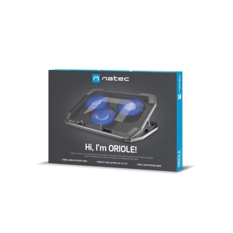 NATEC PODSTAWKA CHŁODZĄCA ORIOLE 15.6"-17.3" LED NPL-1926 NATEC
