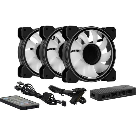 Wentylator + Hub AEROCOOL PGS MIRAGE 12 ARGB PRO (3x120) Aerocool