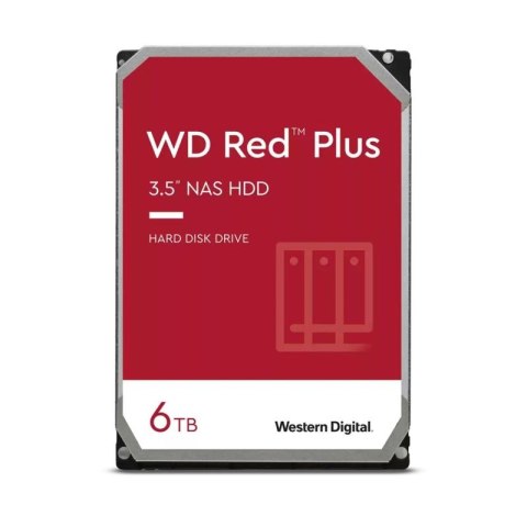 Dysk HDD WD Red Plus WD60EFPX (6 TB ; 3.5"; 256 MB; 5400 obr/min) Hikvision