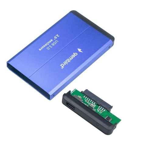GEMBIRD OBUDOWA HDD/SSD USB 3.0 2.5" SATA, ALUMINIUM, NIEBIESKA Gembird