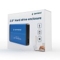 GEMBIRD OBUDOWA HDD/SSD USB 3.0 2.5" SATA, ALUMINIUM, NIEBIESKA Gembird