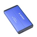 GEMBIRD OBUDOWA HDD/SSD USB 3.0 2.5" SATA, ALUMINIUM, NIEBIESKA Gembird