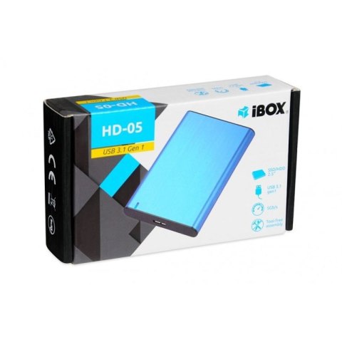 OBUDOWA I-BOX HD-05 ZEW 2,5" USB 3.1 GEN.1 BLUE IBox