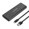 QOLTEC OBUDOWA DO DYSKÓW KIESZEŃ M.2 SATA SSD | NGFF | USB TYP C Qoltec