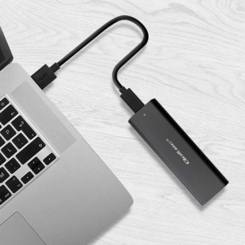 QOLTEC OBUDOWA DO DYSKÓW KIESZEŃ M.2 SATA SSD | NGFF | USB TYP C Qoltec