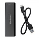 QOLTEC OBUDOWA DO DYSKÓW KIESZEŃ M.2 SATA SSD | NGFF | USB TYP C Qoltec