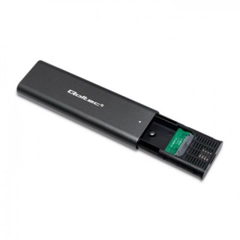 QOLTEC OBUDOWA DO DYSKÓW KIESZEŃ M.2 SATA SSD | NVME | USB TYP C Qoltec