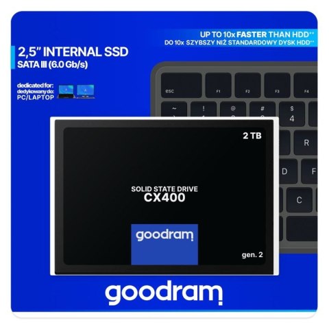 SSD GOODRAM CX400 Gen. 2 2TB SATA III 2,5 RETAIL Goodram