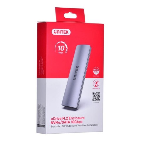 UNITEK OBUDOWA DYSKU M.2 NVME/SATA 10 GBPS, S1230A Unitek
