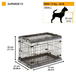 FERPLAST Superior 75 - klatka dla psów - 77 x 51 x 55 cm FERPLAST