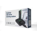GEMBIRD STACJA DOKUJĄCA DO DYSKÓW M.2 SATA I NVME SSD CZARNA Gembird