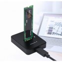 GEMBIRD STACJA DOKUJĄCA DO DYSKÓW M.2 SATA I NVME SSD CZARNA Gembird