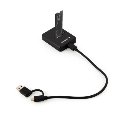 GEMBIRD STACJA DOKUJĄCA DO DYSKÓW M.2 SATA I NVME SSD CZARNA Gembird