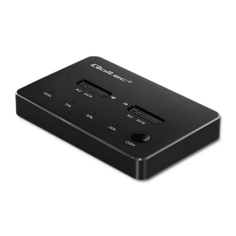 QOLTEC STACJA DOKUJĄCA DYSKÓW 2X SSD M.2 SATA | NGFF | USB TYP C Qoltec