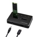 QOLTEC STACJA DOKUJĄCA DYSKÓW 2X SSD M.2 SATA | NGFF | USB TYP C Qoltec
