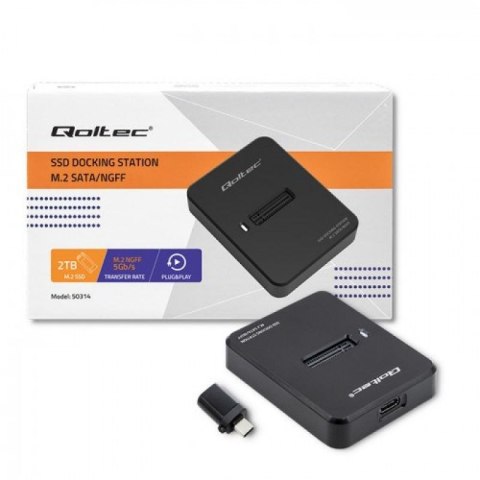 QOLTEC STACJA DOKUJĄCA DYSKÓW SSD M.2 SATA | NGFF | USB 3.1 Qoltec