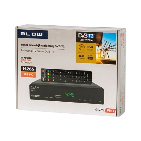 BLOW DEKODER TUNER DVB-T2 BLOW 4625FHD H.265 V2 BLOW