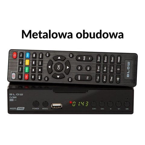 BLOW DEKODER TUNER DVB-T2 BLOW 4625FHD H.265 V2 BLOW