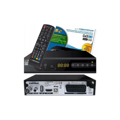 ESPERANZA TUNER DVB-T2 H.265/HEVC EV106R Esperanza