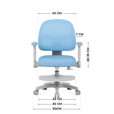 Fotel obrotowy Junior 5.0 Blue Mark Adler