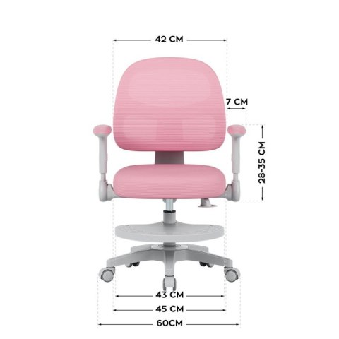 Fotel obrotowy Junior 5.0 Pink Mark Adler