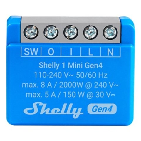 Inteligentny sterownik WiFi Shelly 1 Mini Gen4 Shelly