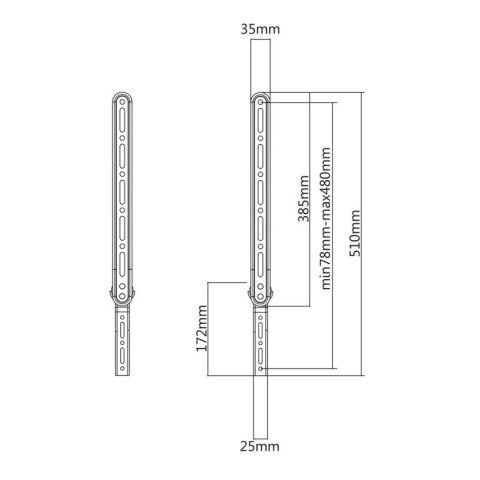 MACLEAN UCHWYT NA SOUNDBAR DO TV MAX 15KG MC-912 Maclean