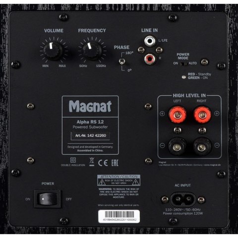 Subwoofer aktywny Magnat Alpha RS 12 czarny Magnat