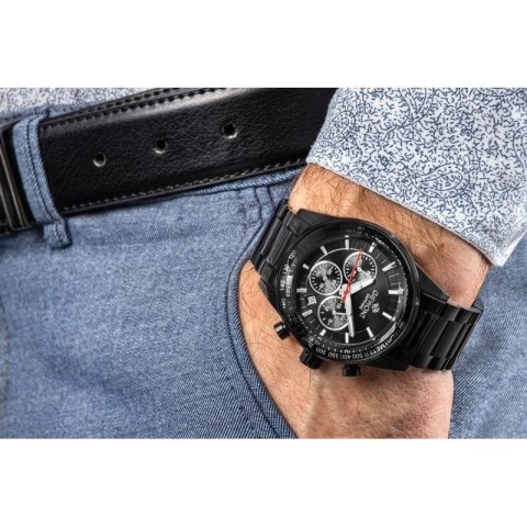Zegarek Męski Giewont Chronograph Sapphire Czarny GW9140-B2 Giewont