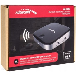 Adapter AUDIOCORE AC830 (Jack - Micro USB ; kolor czarno-srebrny) AUDIOCORE