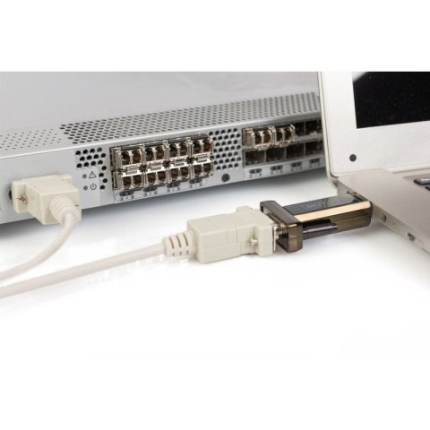 Adapter DIGITUS DA-70156 (USB M - RS-232 M; kolor czarny) DIGITUS