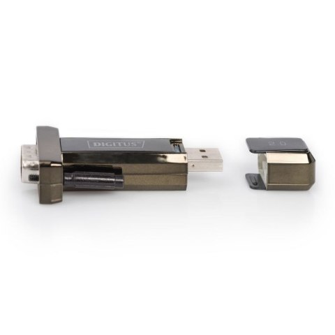 Adapter DIGITUS DA-70156 (USB M - RS-232 M; kolor czarny) DIGITUS