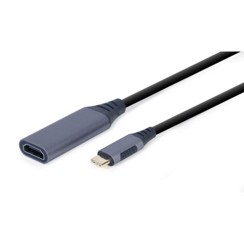 GEMBIRD ADAPTER USB TYP-C DO HDMI NA KABLU SZARY, 15CM Gembird