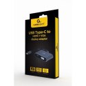 GEMBIRD ADAPTER USB TYPU C NA HDMI + VGA NA KABLU SZARY Gembird