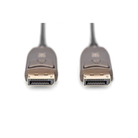 Kabel DP/DP M/M czarny 10m DisplayPort 1.4 Hybrydowy AOC 8K 60Hz UHD DIGITUS