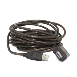 Kabel GEMBIRD UAE-01-5M (USB 2.0 M - USB 2.0 F; 5m; kolor czarny) Gembird