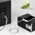 Kabel audio 3,5 mm męski na 2RCA męski 5m czarny Vention