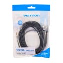 Kabel audio 3,5 mm męski na 2RCA męski 5m czarny Vention