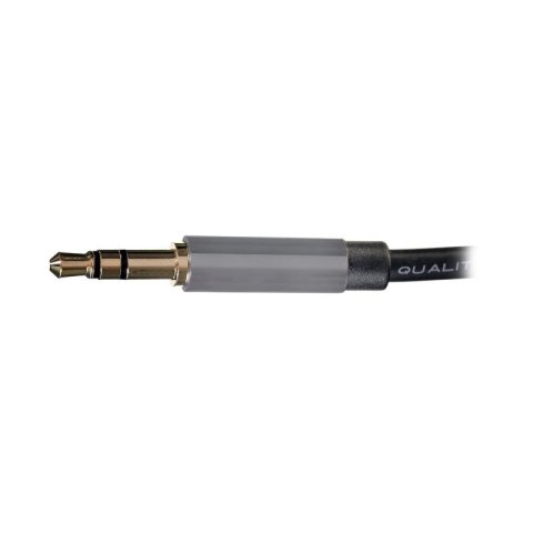 Kabel audio 3,5 mm męski na 2RCA męski 5m czarny Vention