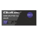 QOLTEC ROZDZIELACZ SPLITTER 4XHDMI 4KX2K | 3.4GB/S Qoltec